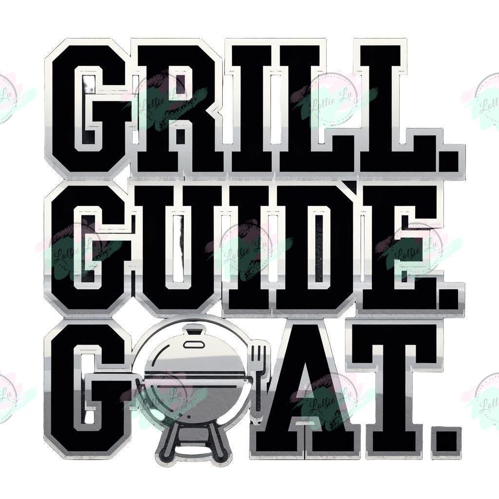 Grill Guide Goat Custom Print; Digital file; png; dtf; sublimation; tshirt; father's day; dad; family
