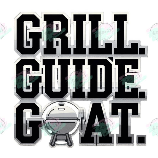 Grill Guide Goat Custom Print; Digital file; png; dtf; sublimation; tshirt; father's day; dad; family