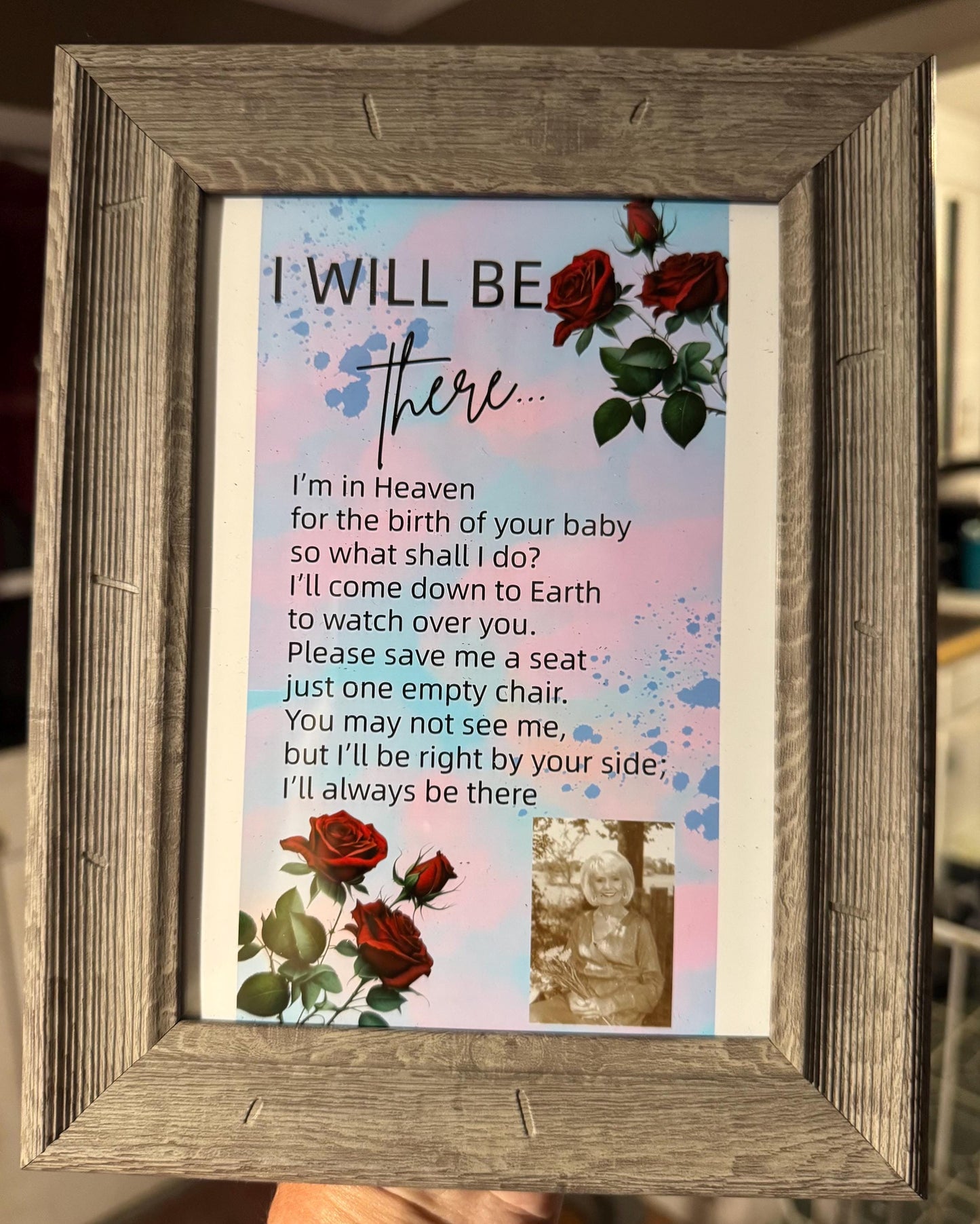 I’ll Be There for Birth of Baby Memorial; Keepsake; gift; Family; loved one; Mama; Grandmother