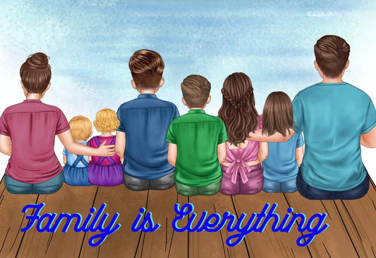 Family Custom Personalized Picture; Keepsake; gift; Family; loved one; Mother's Day; birthday; Mama; Grandmother; Father's Day; Christmas