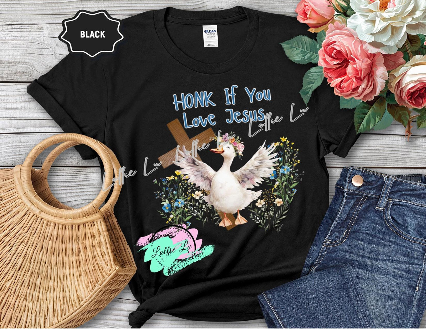 Honk If You Love Jesus Custom Print; Digital file; png; dtf; sublimation; tshirt; inspirational; religious