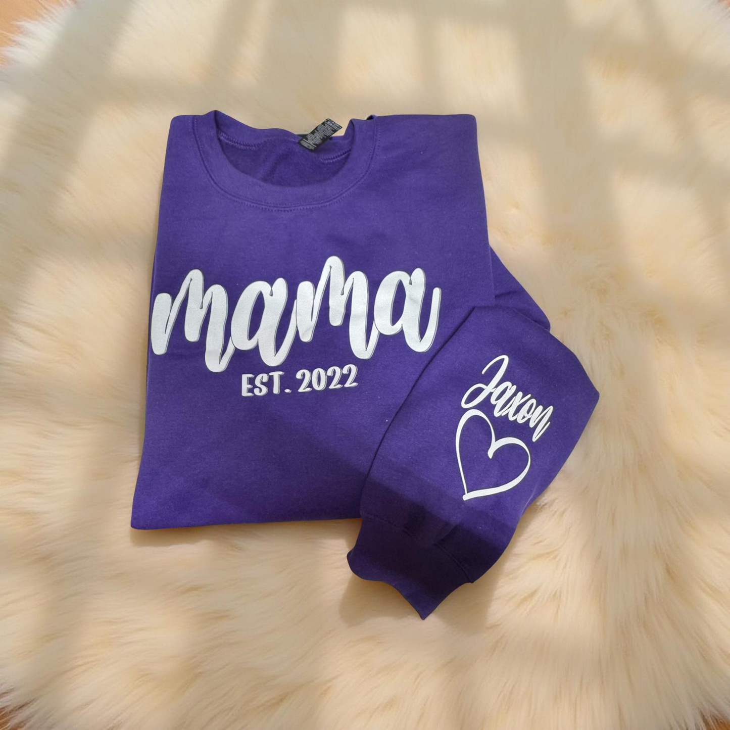 Mama Custom Sweater with names on sleeves