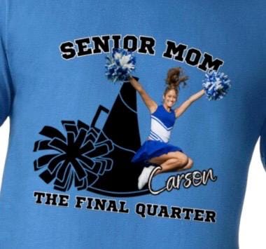 Senior Mom Shirt with Custom Photo